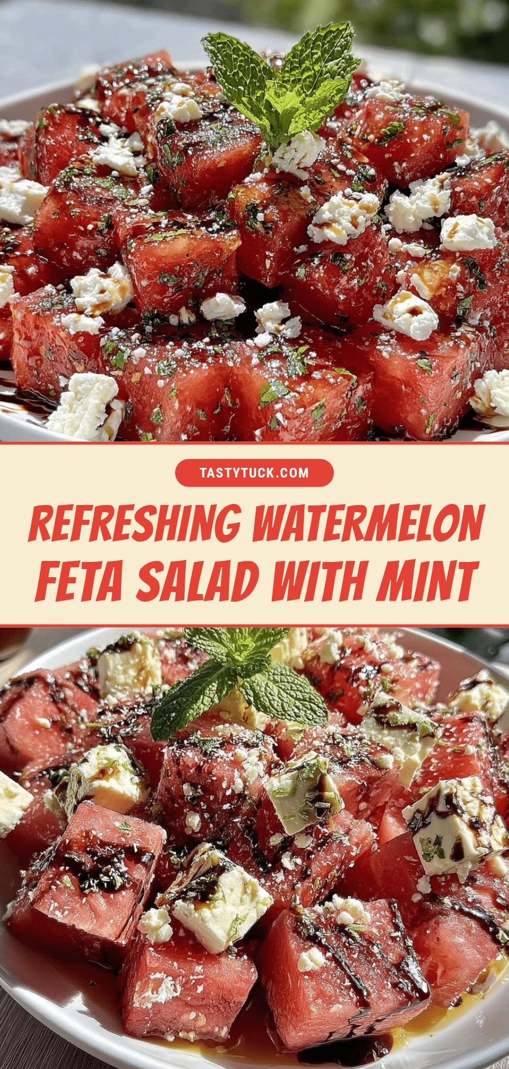 fresh watermelon feta salad recipe