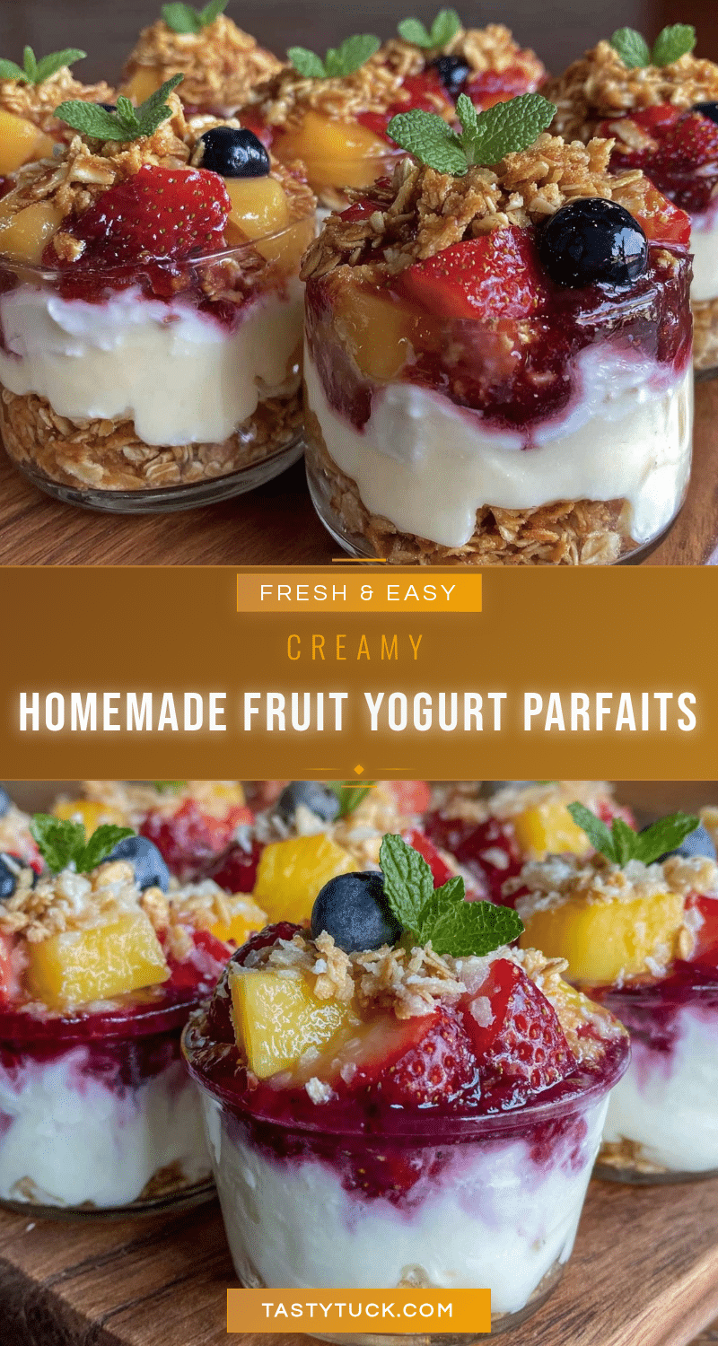 fruit and yogurt parfait cups recipe