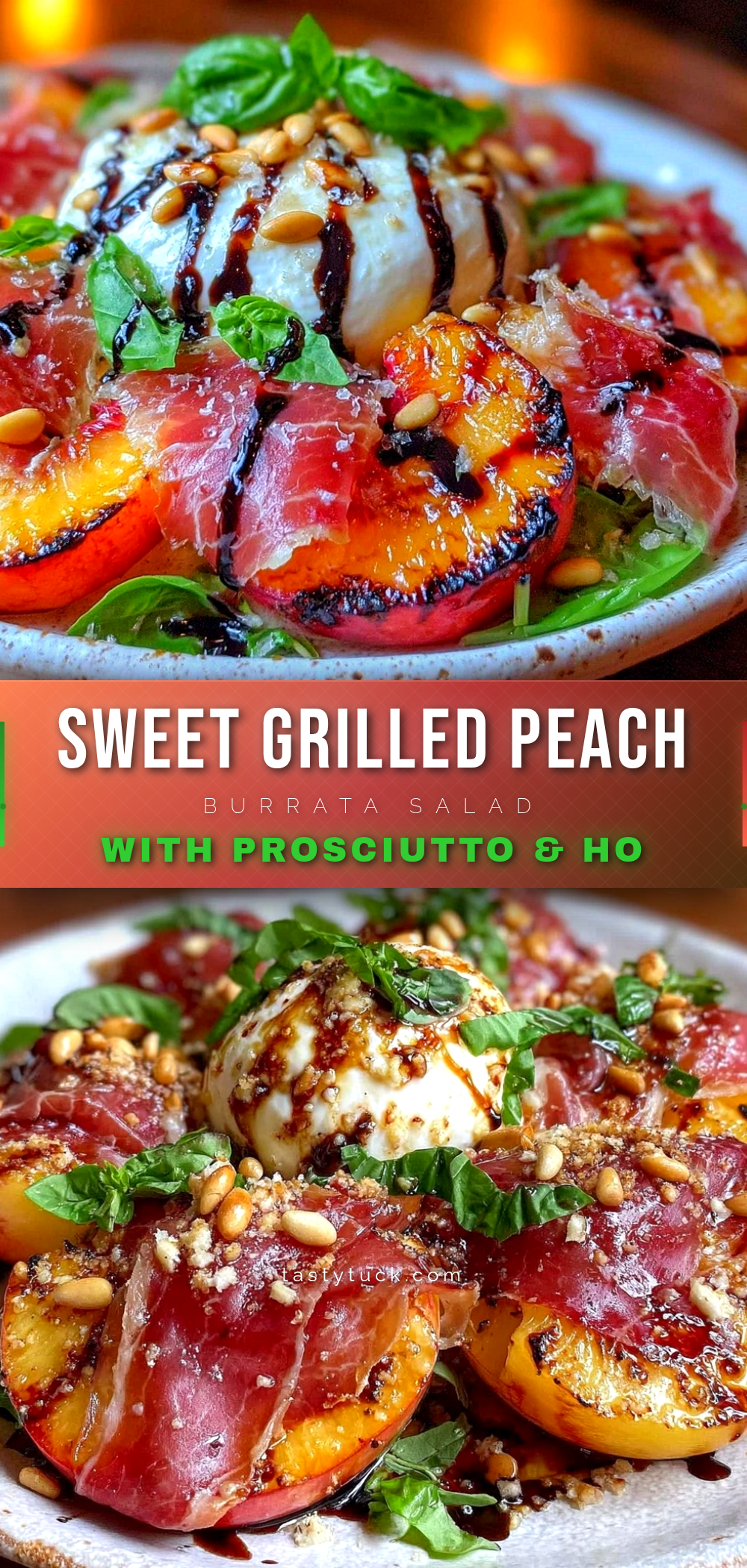 grilled peach burrata salad recipe