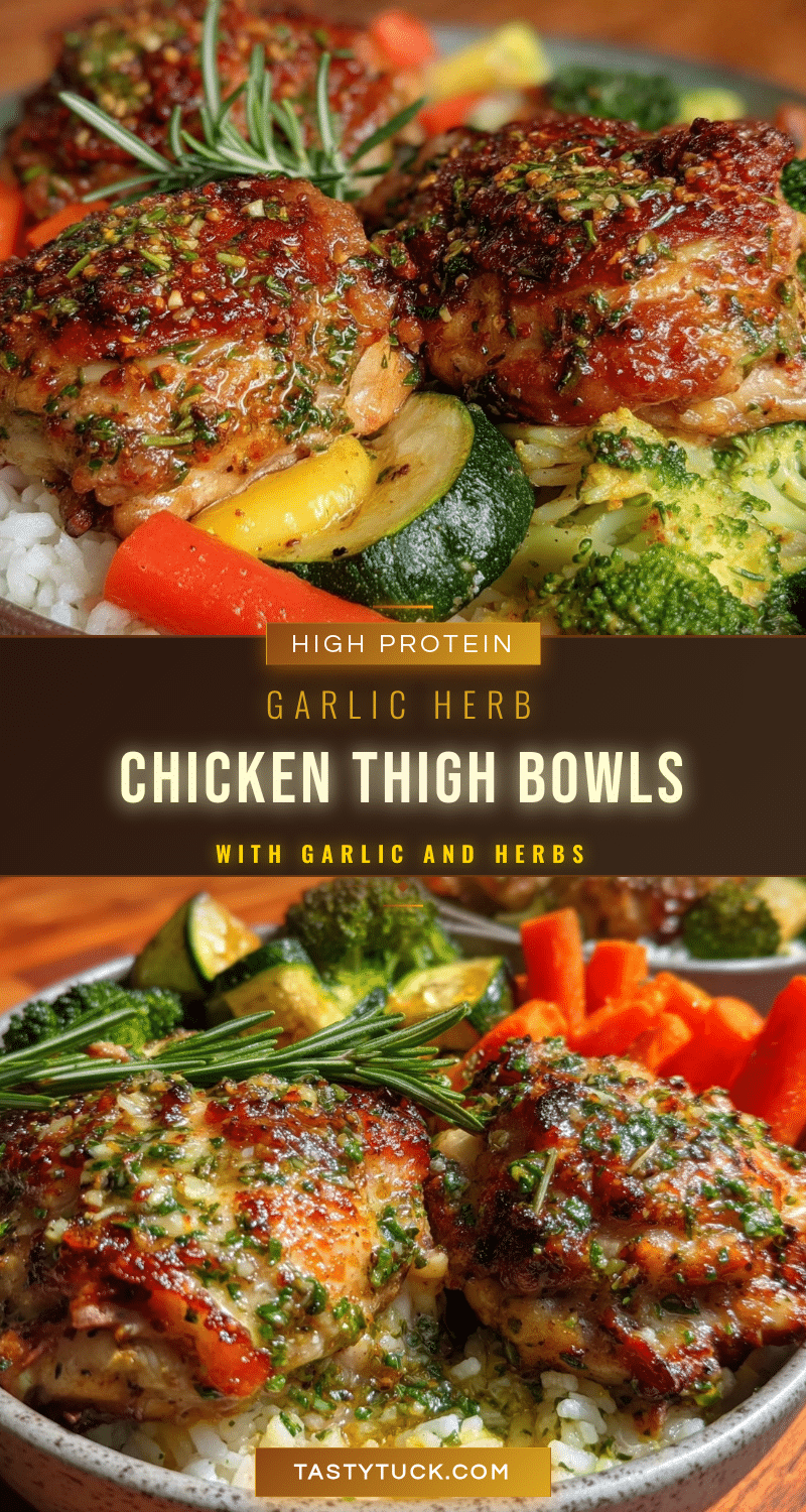 healthy high-protein chicken thigh meal prep bowls recipe