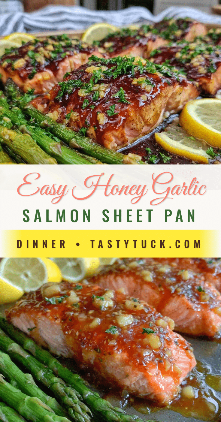 honey garlic salmon sheet pan dinner recipe