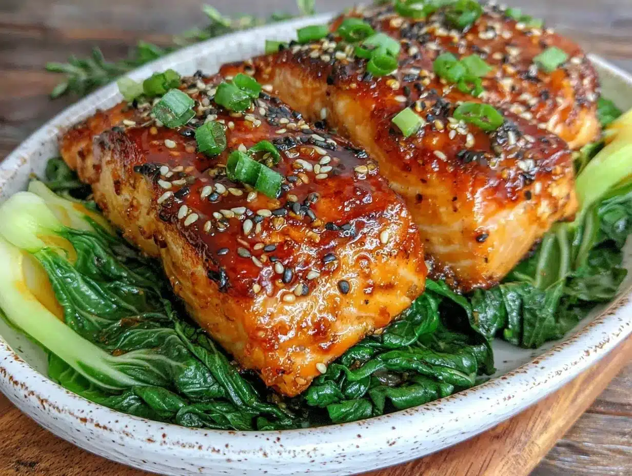 honey sriracha glazed salmon preparation steps