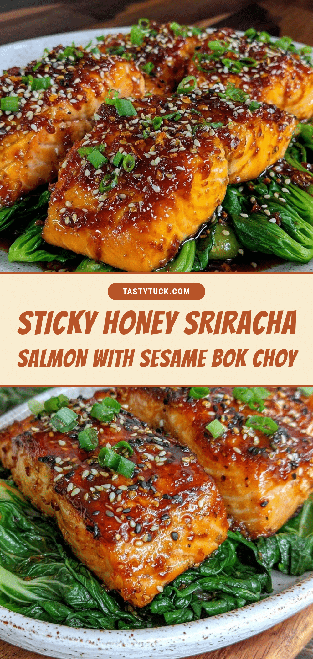 honey sriracha glazed salmon recipe