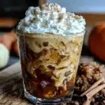 iced brown sugar pumpkin cold foam latte - featured image