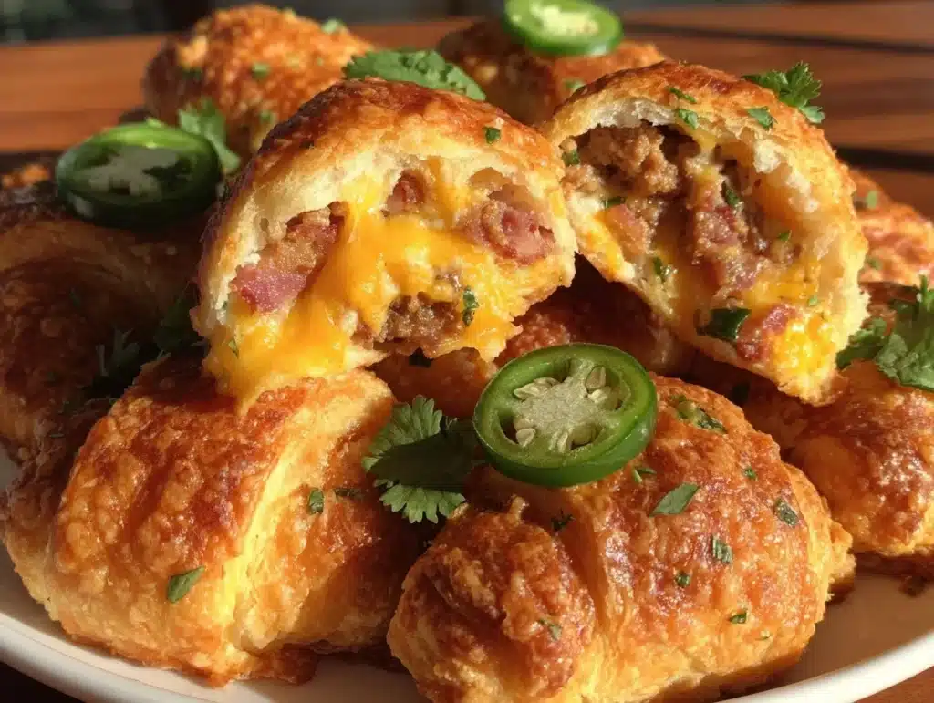 jalapeño popper stuffed crescent roll bites - featured image