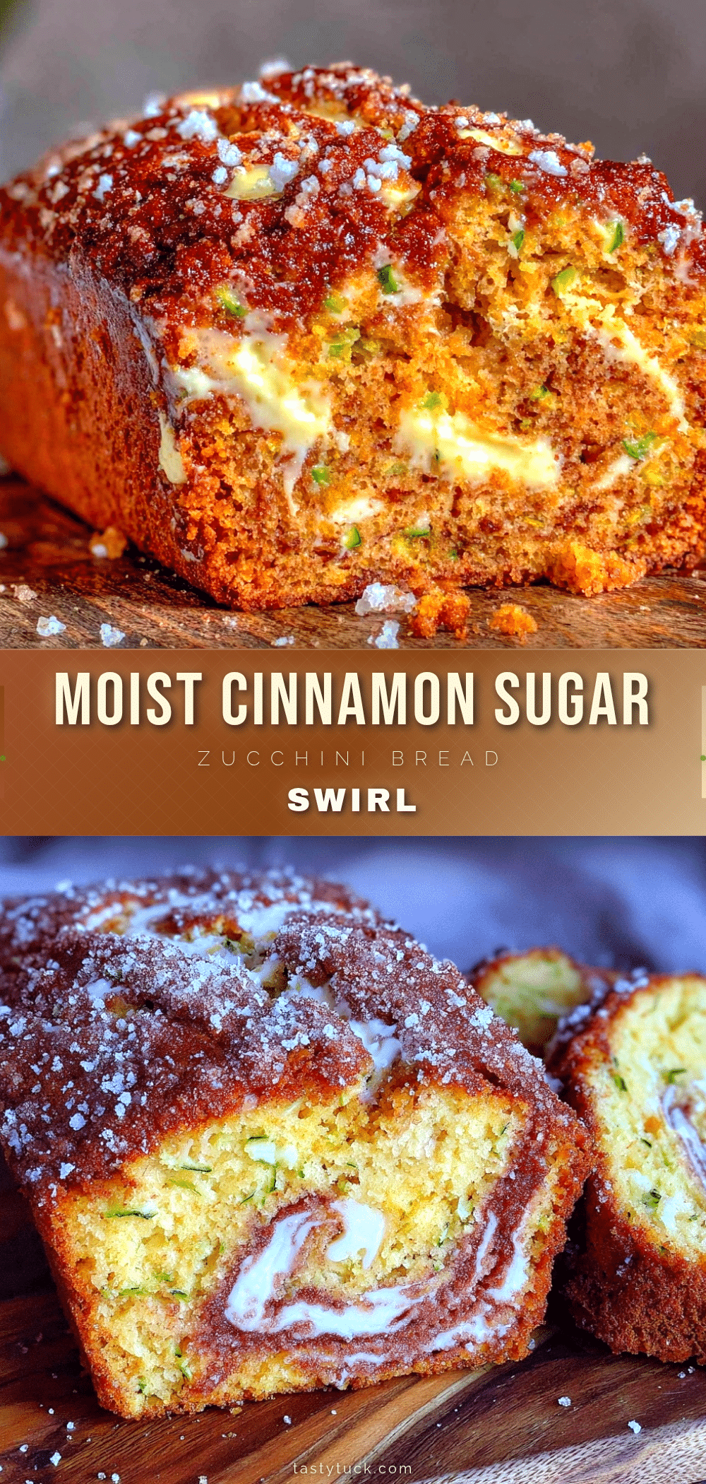 moist cinnamon sugar zucchini bread recipe