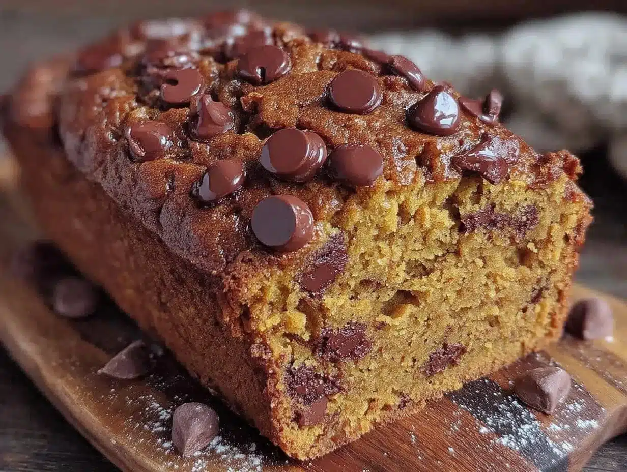 moist one-bowl chocolate chip pumpkin bread preparation steps