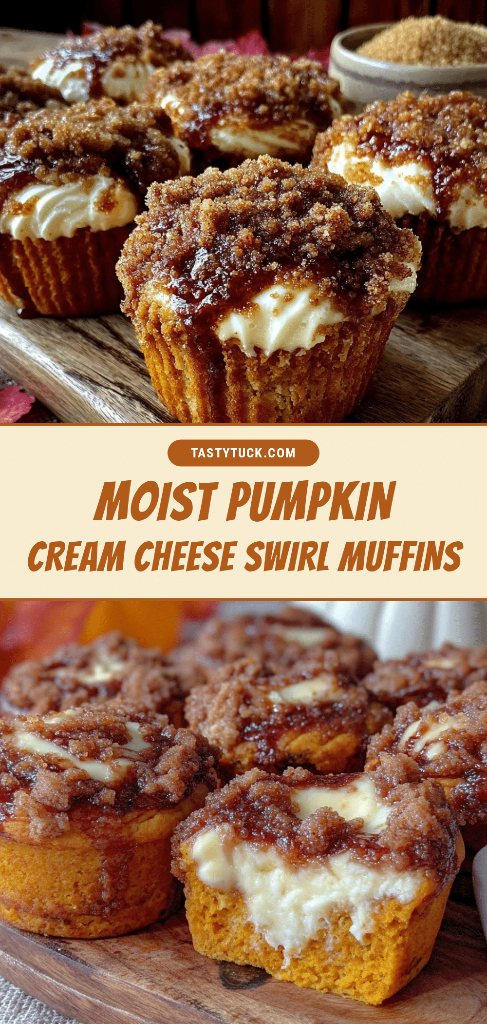 pumpkin cream cheese swirl muffins recipe