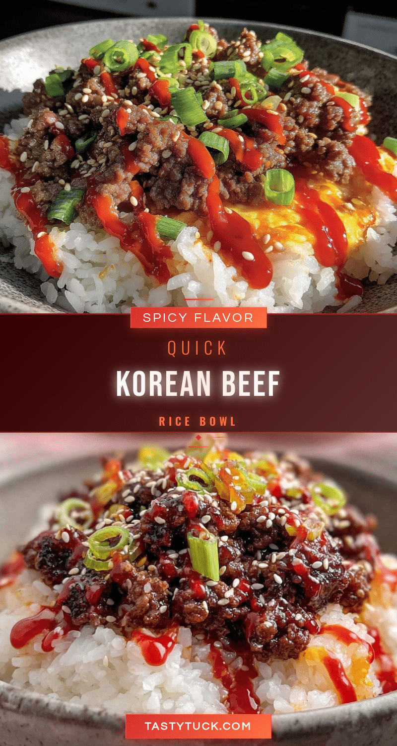 quick korean ground beef rice bowl recipe