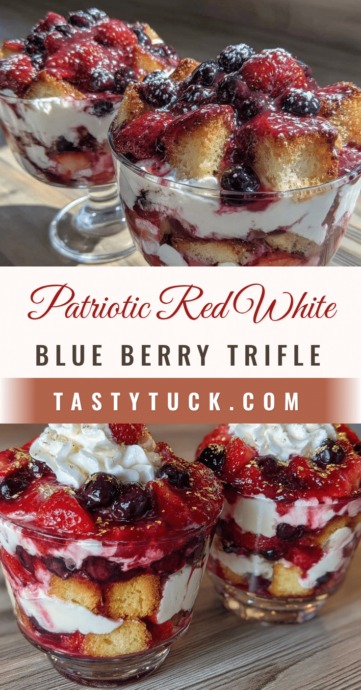 red white and blue berry trifle recipe
