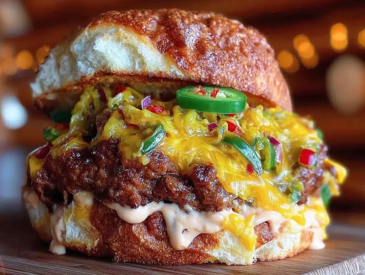 roasted hatch green chile smash burger preparation steps
