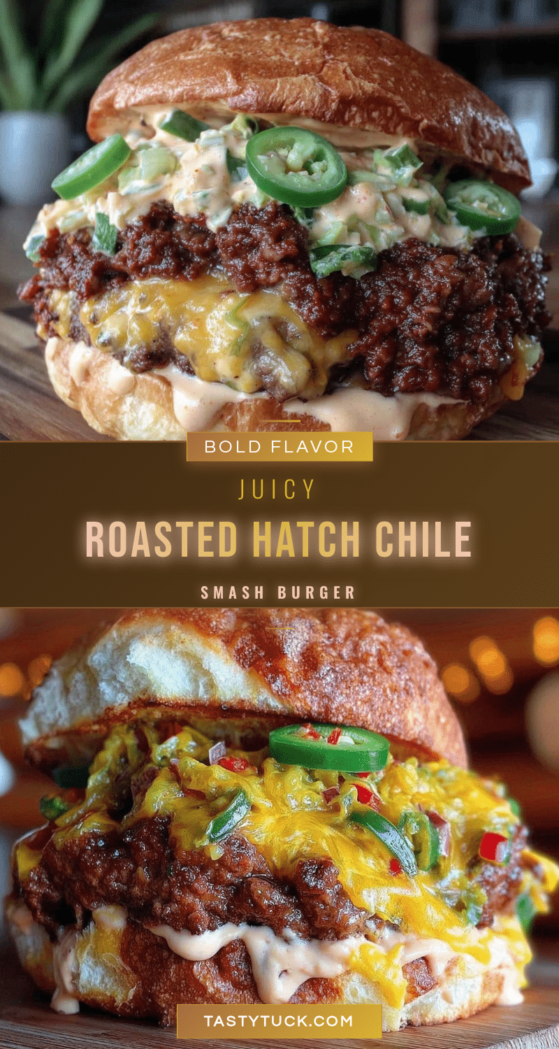 roasted hatch green chile smash burger recipe