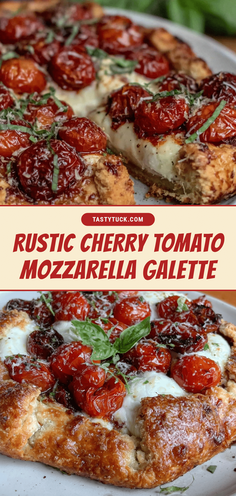 rustic cherry tomato and mozzarella galette recipe