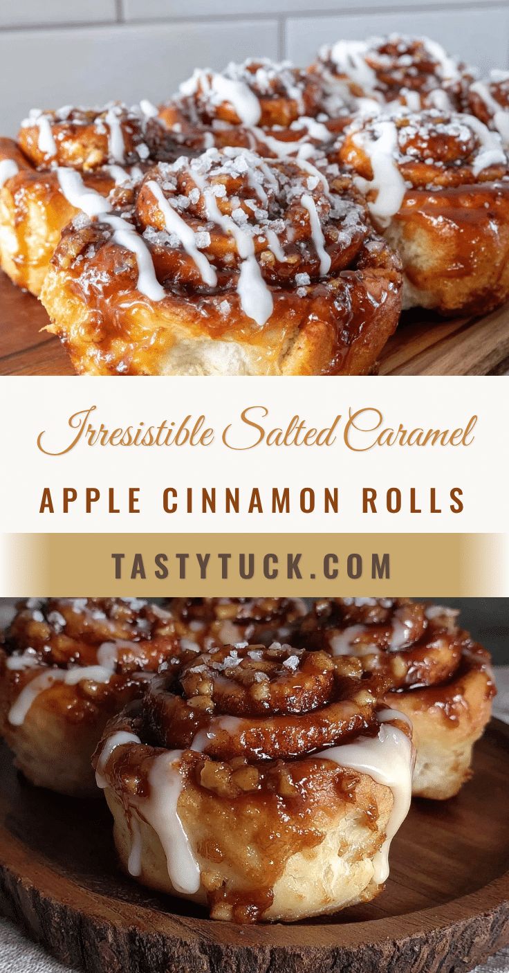 salted caramel apple cinnamon rolls recipe