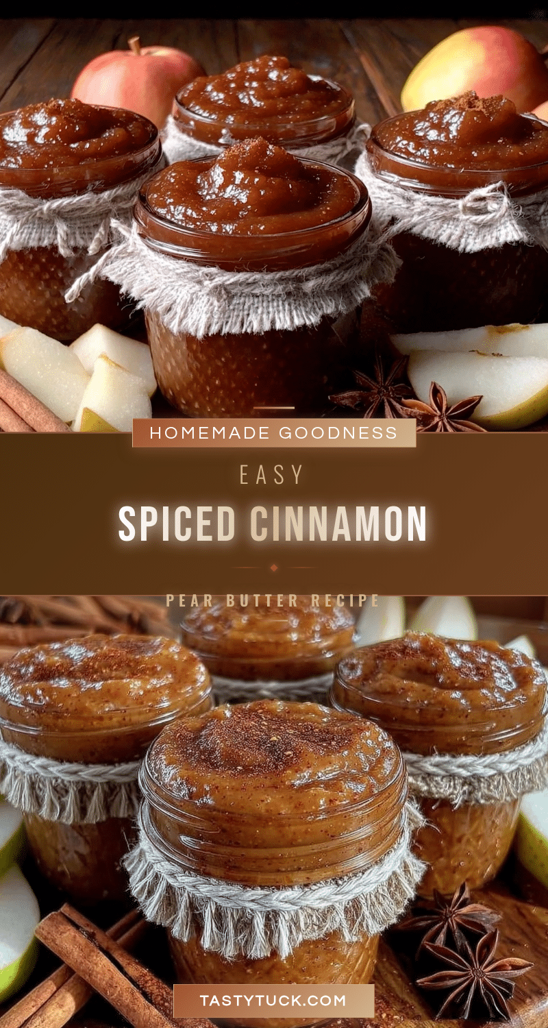 spiced cinnamon pear butter recipe