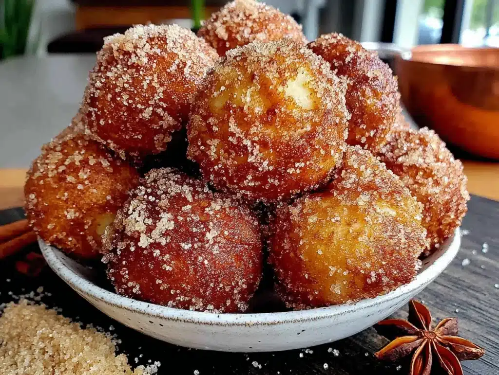baked pumpkin donut holes - featured image