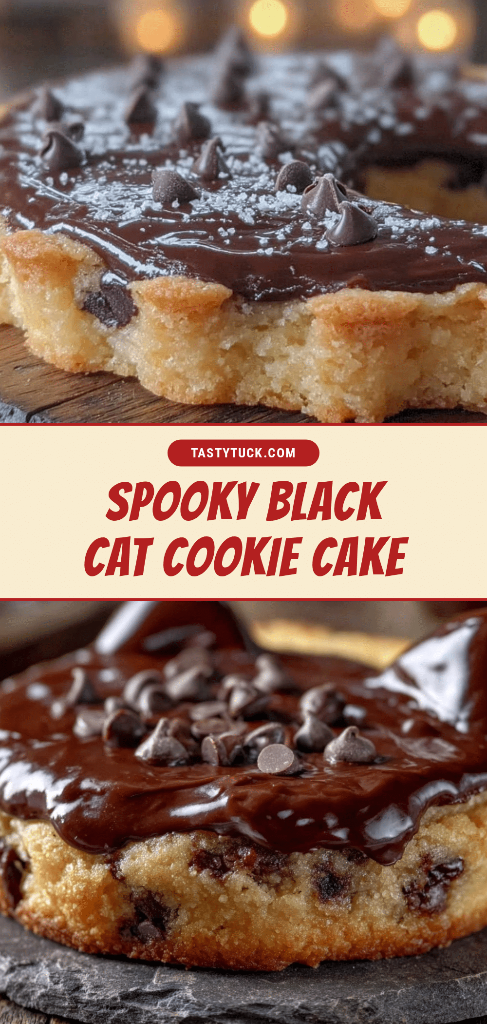 black cat halloween cookie cake recipe