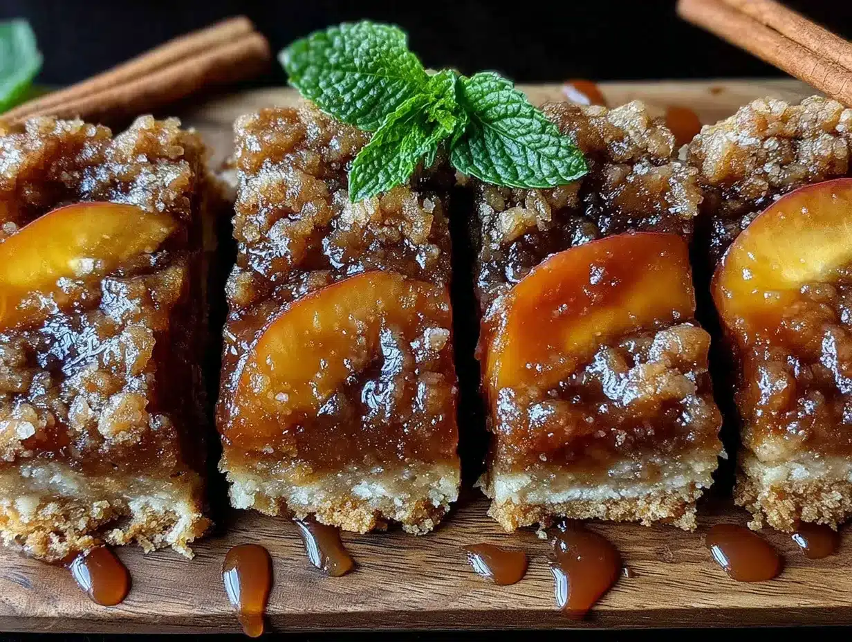 brown sugar peach cobbler bars preparation steps