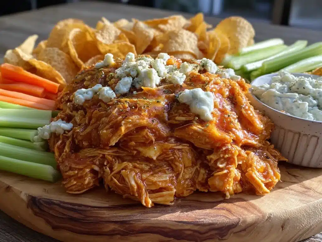 buffalo chicken charcuterie board - featured image