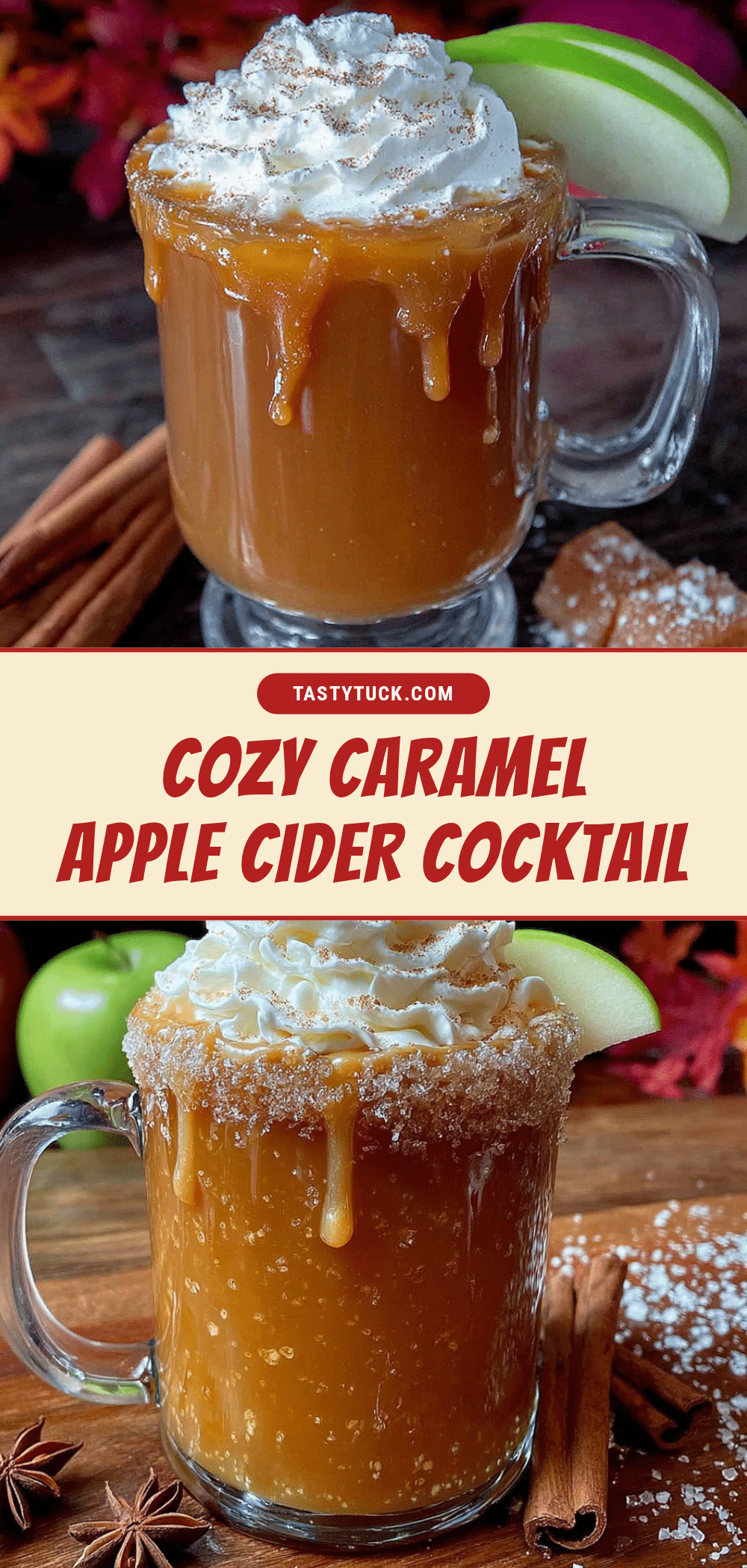 caramel apple cider cocktail recipe