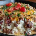cheesy ground beef and rice skillet - featured image