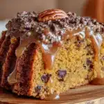 chocolate chip pumpkin bundt bread - featured image
