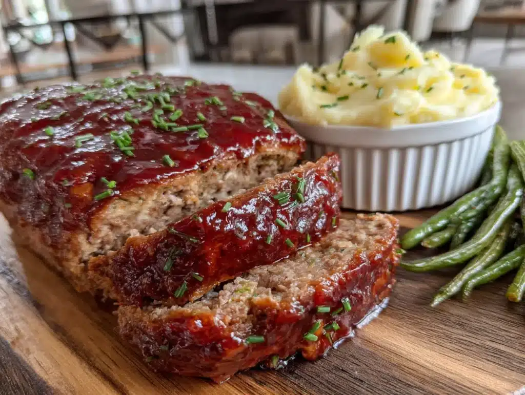 classic meatloaf with brown sugar glaze - featured image