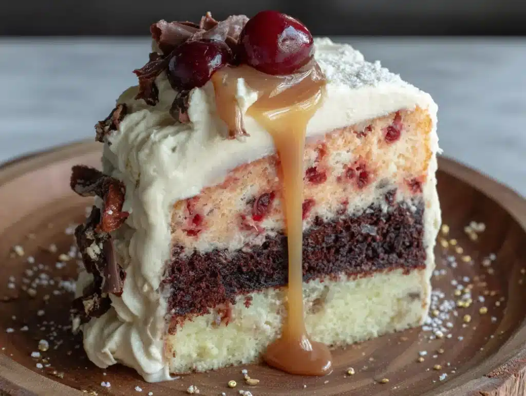 Cozy Fall Neapolitan Layer Cake - featured image