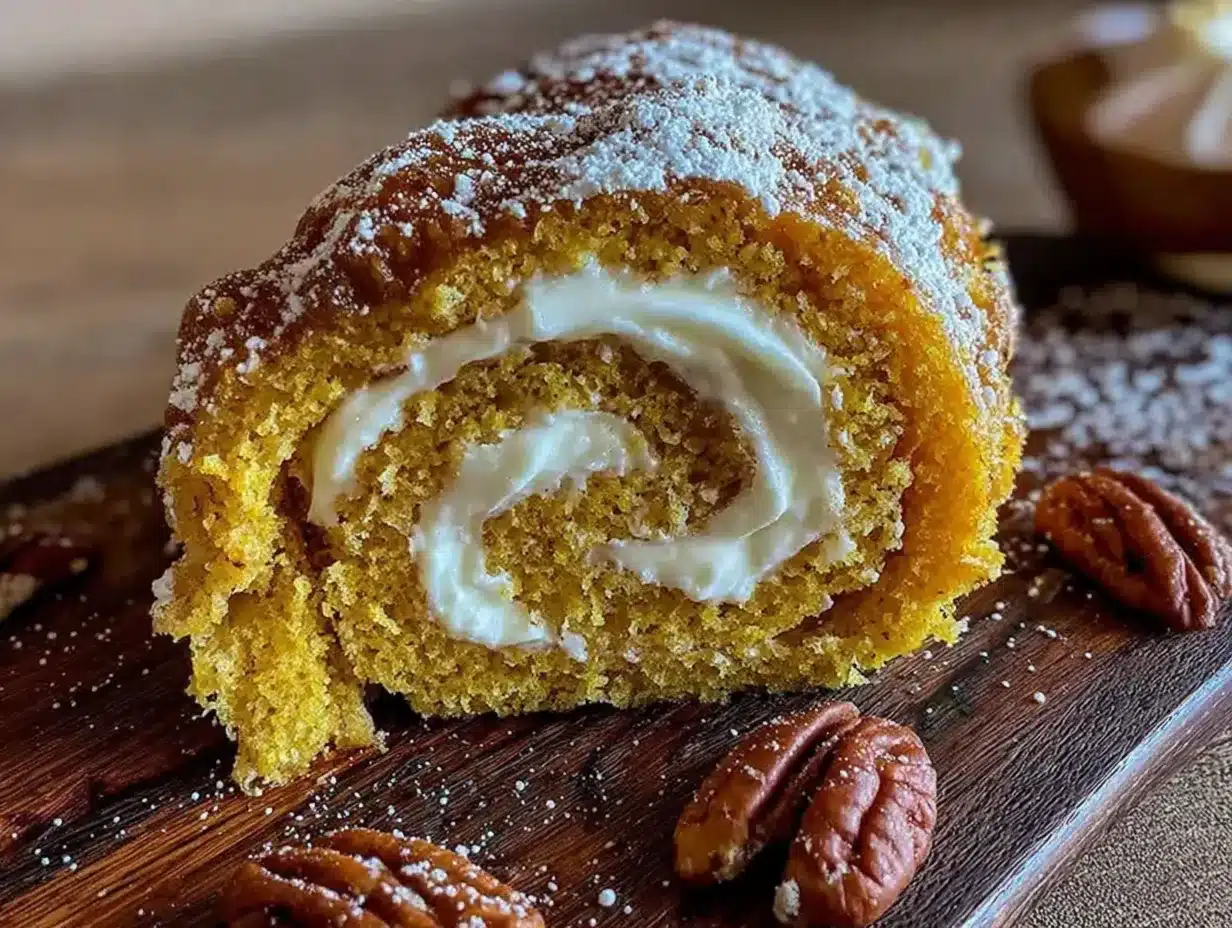 cream cheese pumpkin roll preparation steps