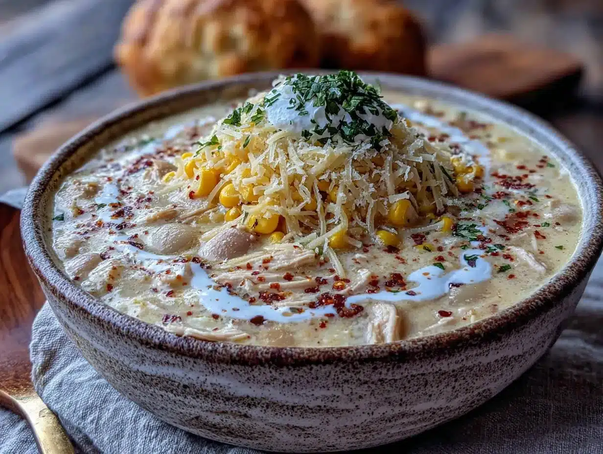 creamy crockpot white chicken chili preparation steps