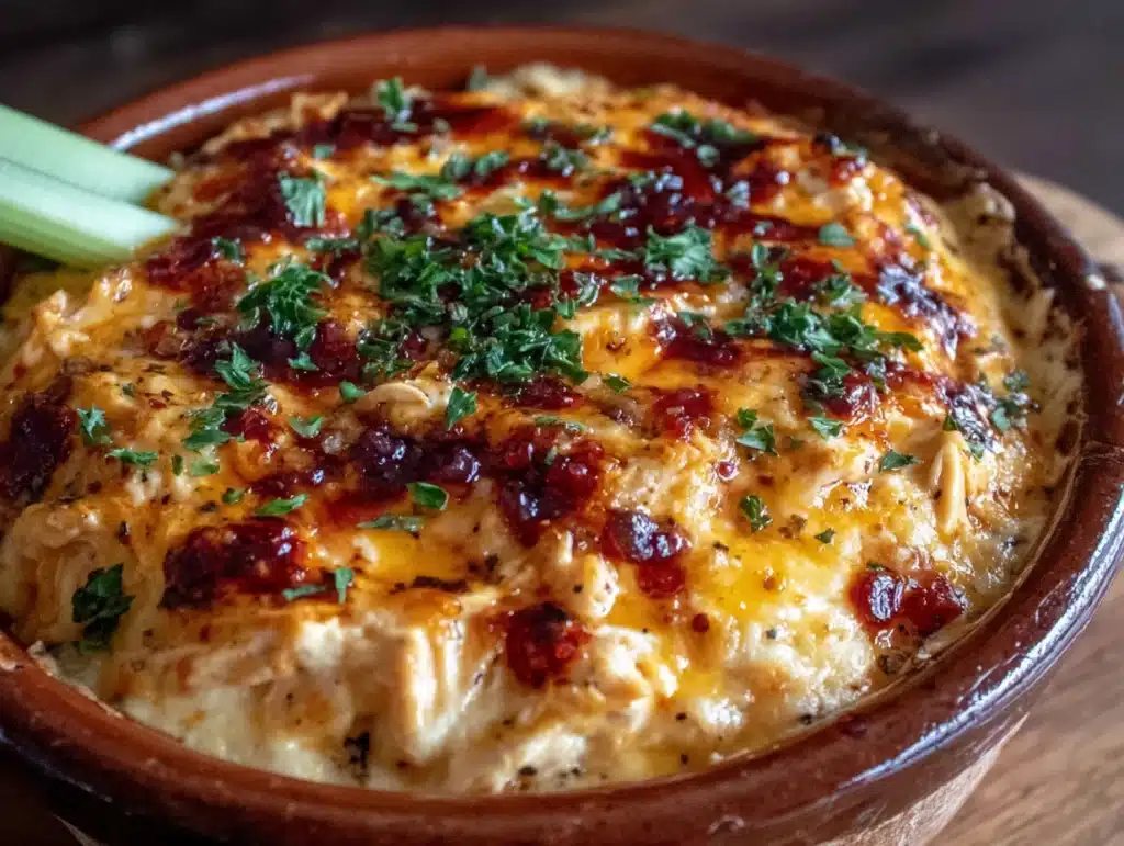 crockpot buffalo chicken dip - featured image