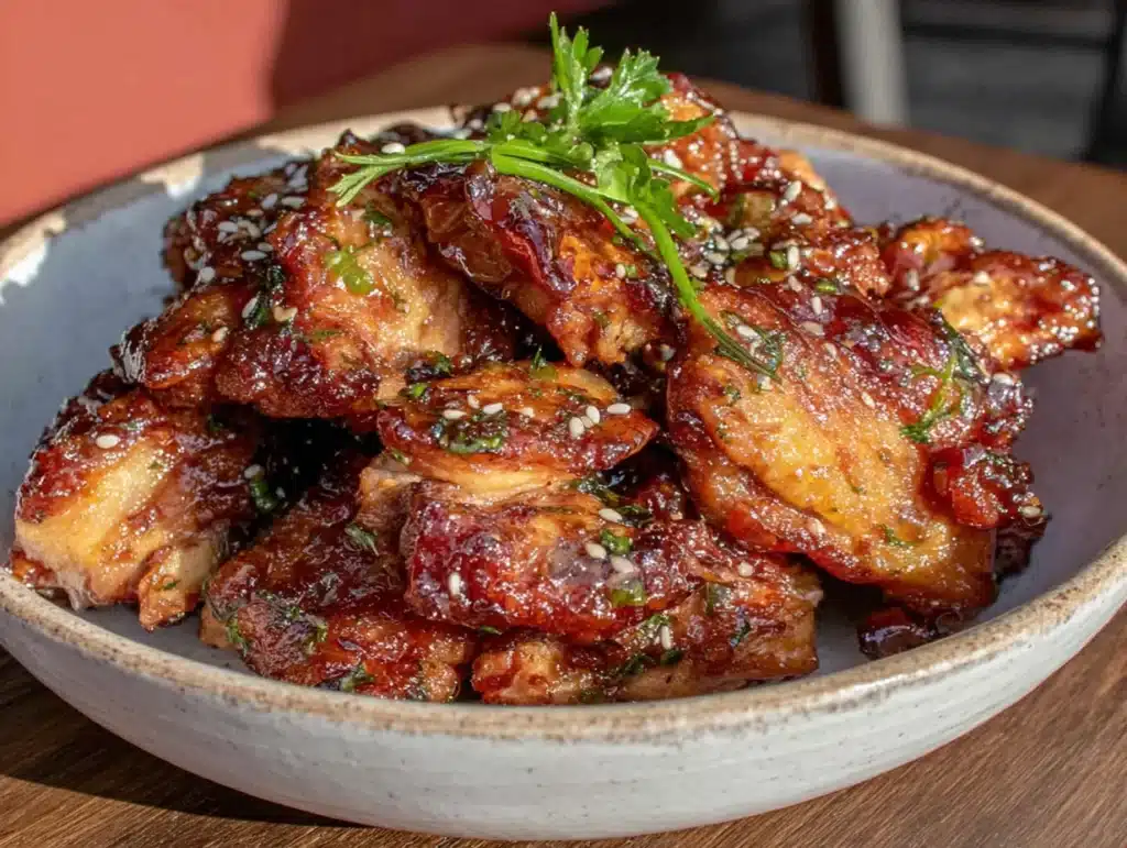 crockpot honey garlic chicken - featured image