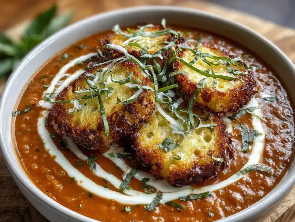 crockpot tomato basil soup - featured image