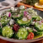 cucumber feta salad - featured image