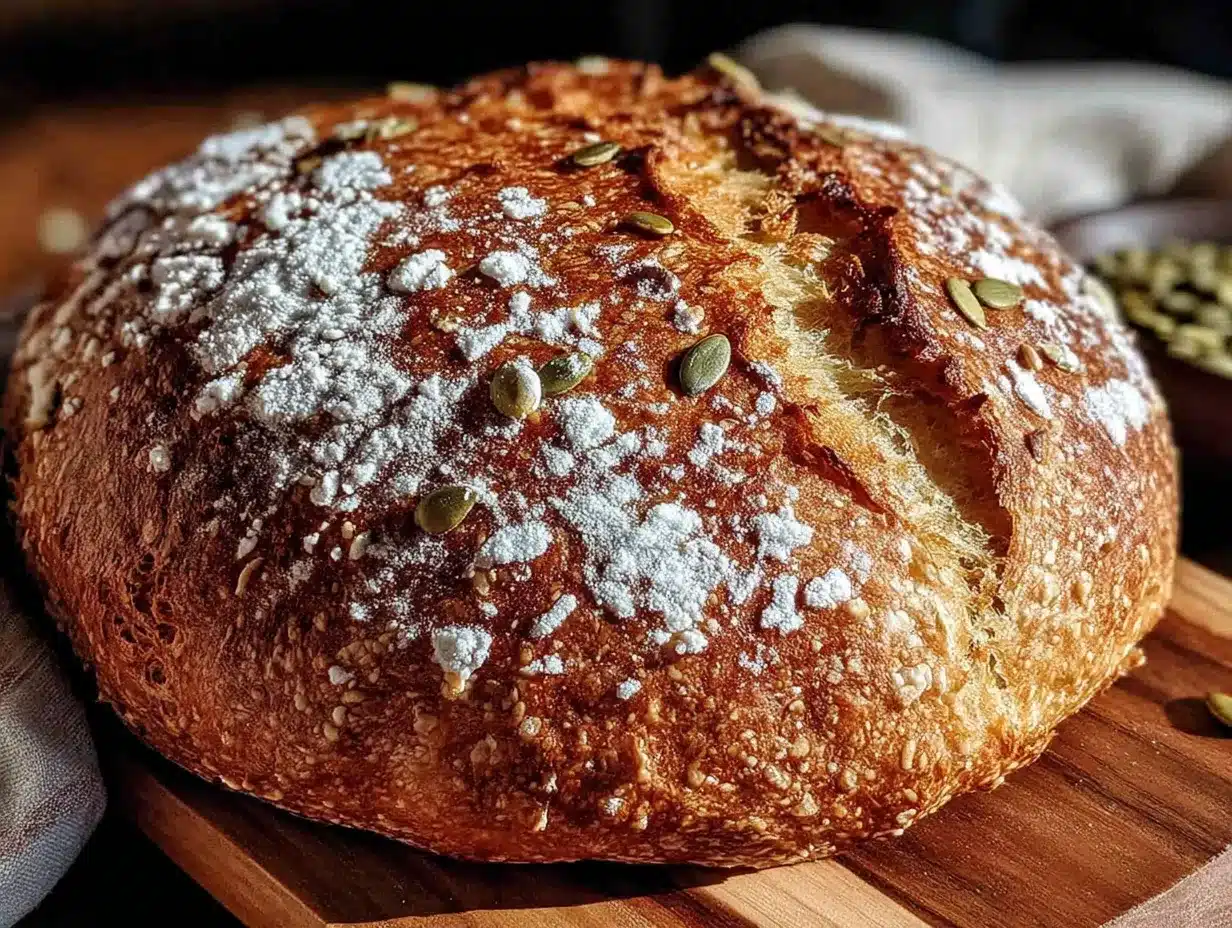 easy pumpkin sourdough discard bread preparation steps