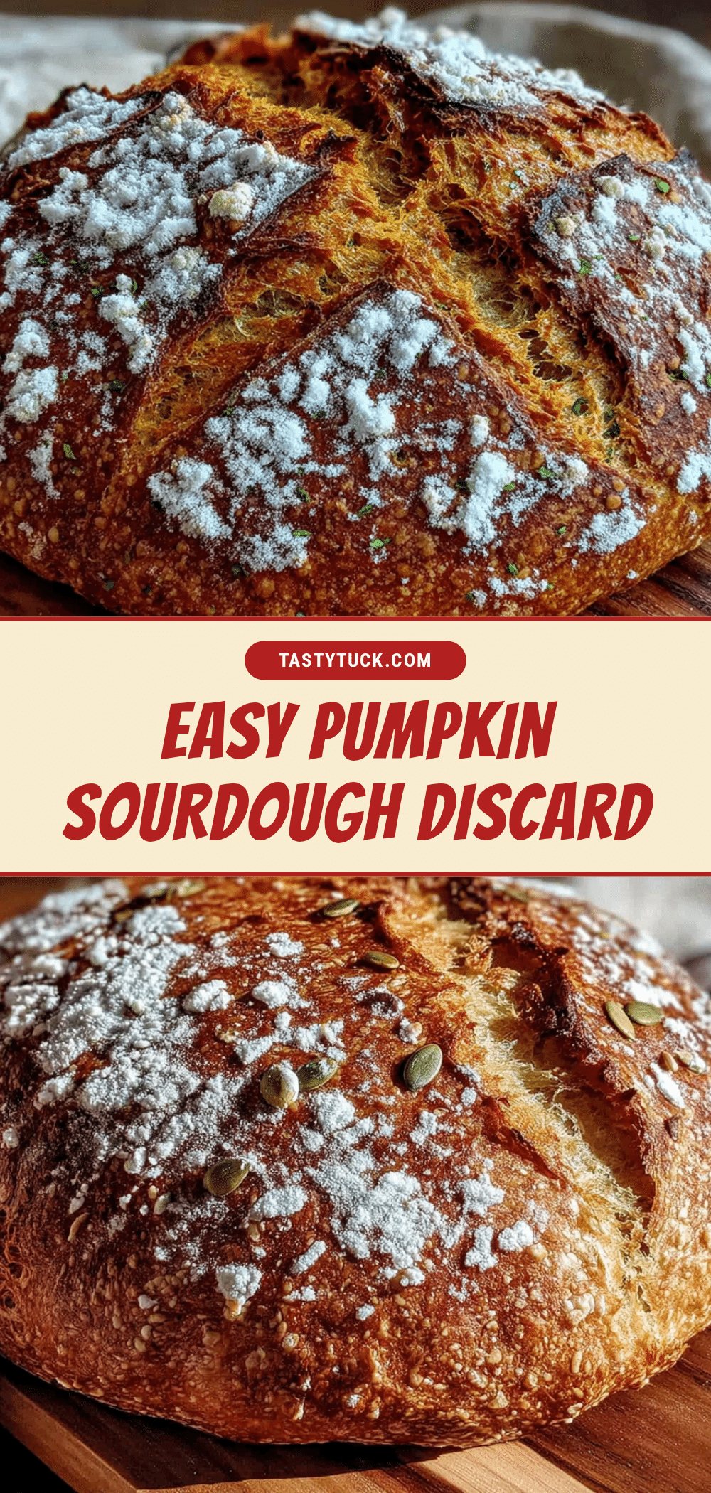 easy pumpkin sourdough discard bread recipe