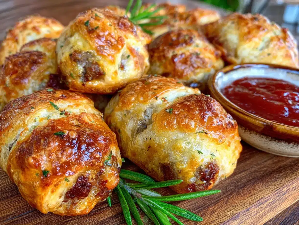 game day mini football sausage rolls preparation steps