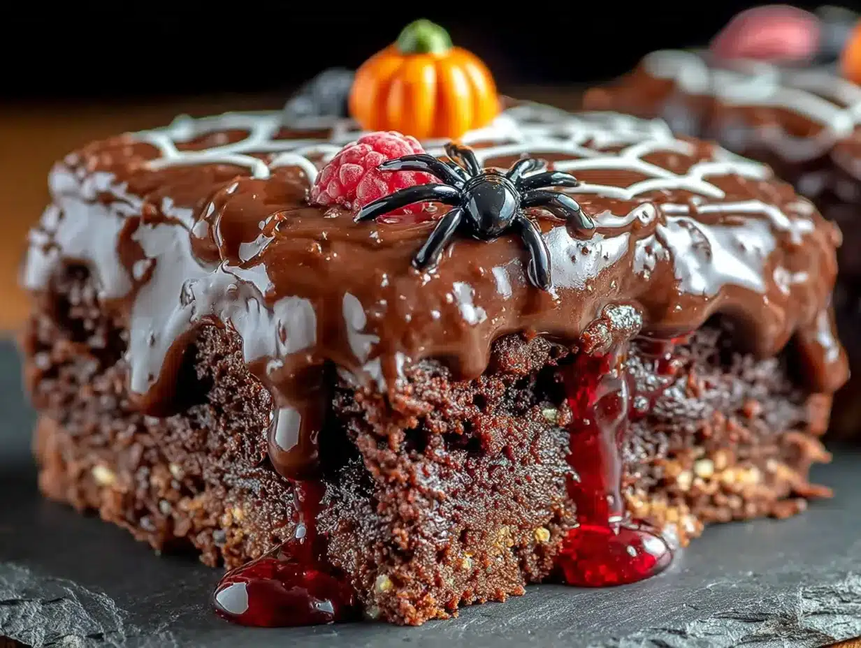 halloween birthday sheet cake preparation steps