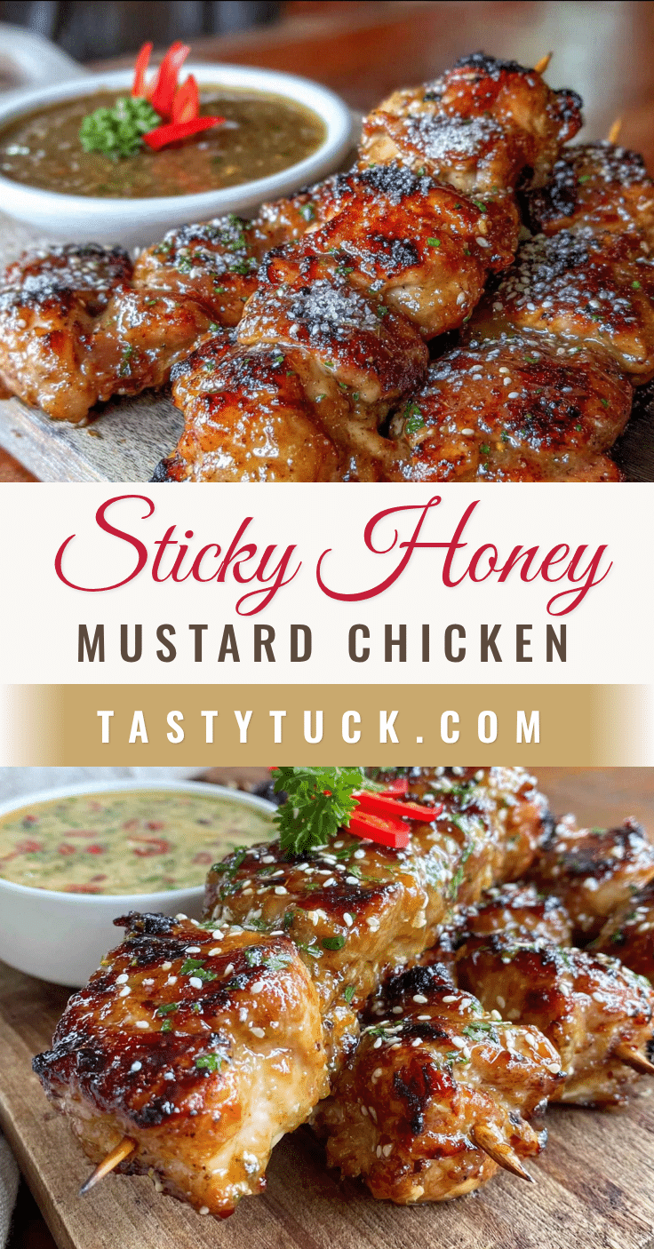honey mustard grilled chicken skewers recipe