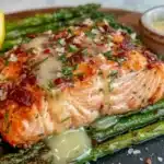 lemon garlic butter salmon - featured image