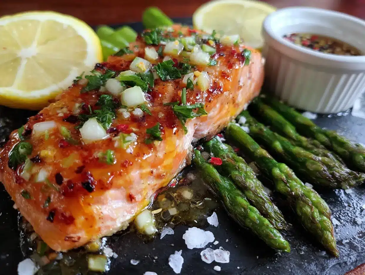 lemon garlic butter salmon preparation steps