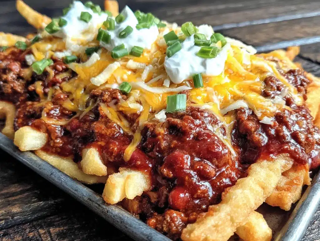 loaded chili cheese fries - featured image