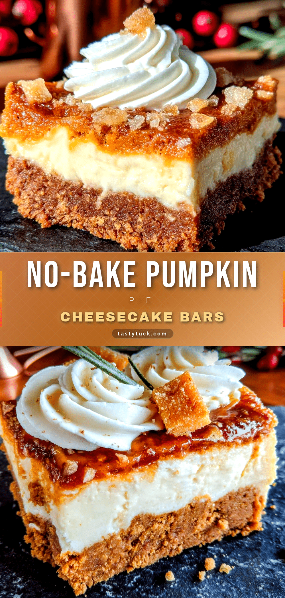 no-bake pumpkin cheesecake bars recipe
