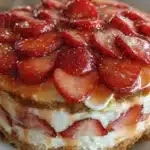 no-bake strawberry shortcake icebox cake - featured image