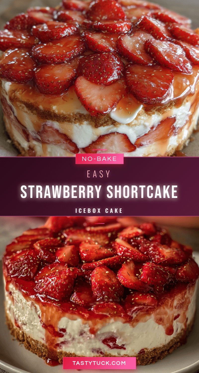 no-bake strawberry shortcake icebox cake recipe
