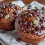 one bowl chocolate chip pumpkin muffins - featured image