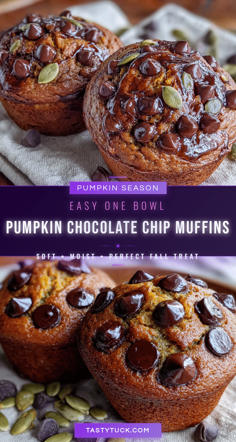 one bowl chocolate chip pumpkin muffins recipe