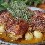 one-pan garlic butter chicken thighs - featured image