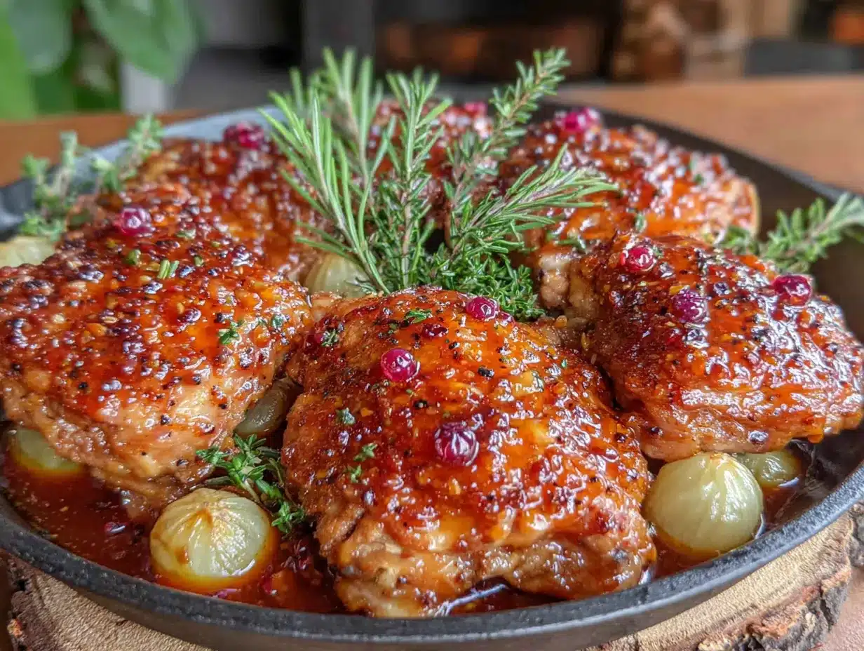 one-pan garlic butter chicken thighs preparation steps