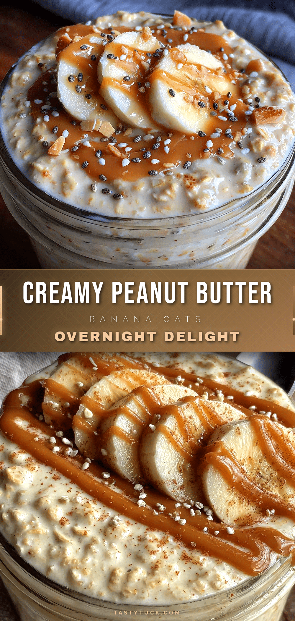 peanut butter banana overnight oats recipe